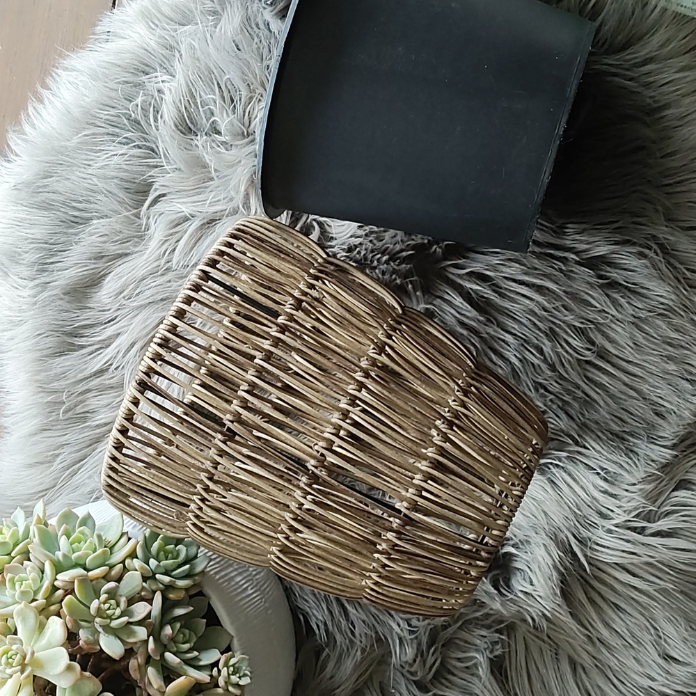 Rattan Boho Planter Pot